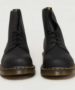 Dr Martens Black 1460 Greasy Boots