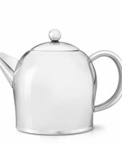 Bredemeijer Teapot Double Wall Minuet Santhee 1 0 L In Silver