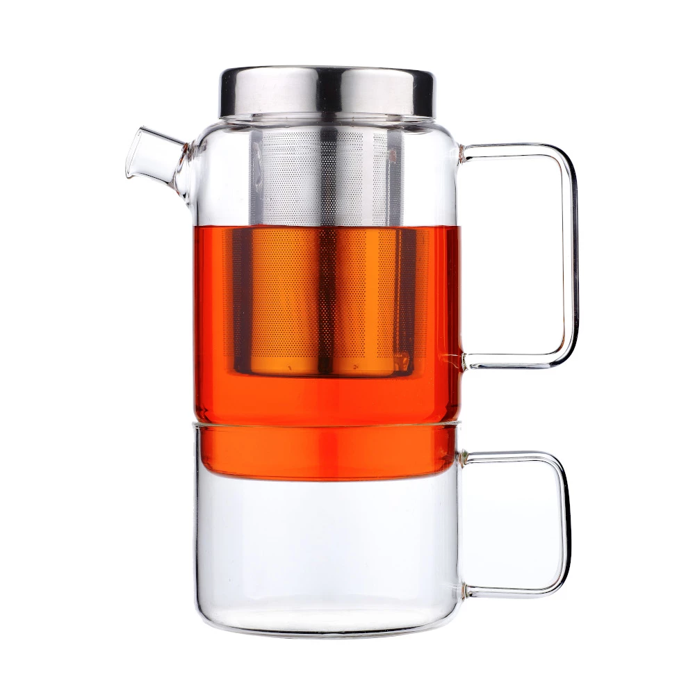 Bredemeijer Tea For One Salerno Glass Tea Pot 750 Ml With Built In Cup 4 Bredemeijer Tea For One Salerno Glass Tea Pot 750 Ml With Built In Cup