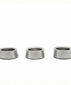 Bredemeijer Zilverstad Tealight Holder Oblique Design In Matt Stainless Steel Set Of 3 Individual