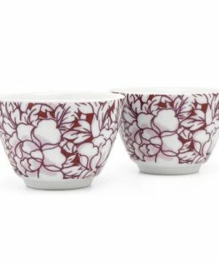 Bredemeijer Tea Mugs Yantai Design Set Of 2 In Red