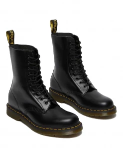 Dr Martens 1490 High Boots Black Smooth