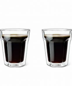 Bredemeijer Double Walled Glass Latte Cup 220ml Set Of 2
