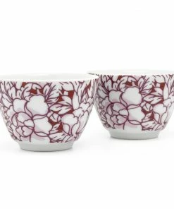 Bredemeijer Tea Mugs Yantai Design Set Of 2 In Red