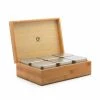 Bredemeijer Tea Box In Bamboo With 6 Aluminium Canisters 1 Bredemeijer Tea Box In Bamboo With 6 Aluminium Canisters
