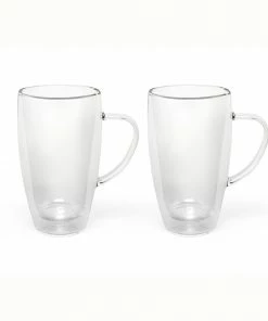 Bredemeijer Glass Double Walled For Coffee Or Tea Medium 320 ml In A Set Of 2