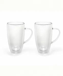 Bredemeijer Glass Double Walled For Coffee Or Tea Small 295 ml In A Set Of 2