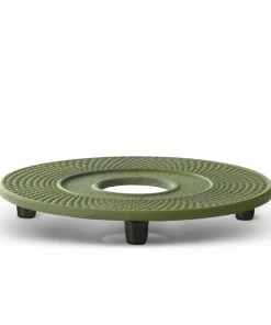 Bredemeijer Coaster Or Trivet Xilin Design Cast Iron In Green