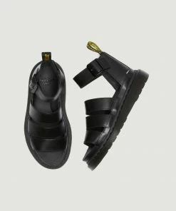 Dr Martens Black Clarissa II Leather Sandals