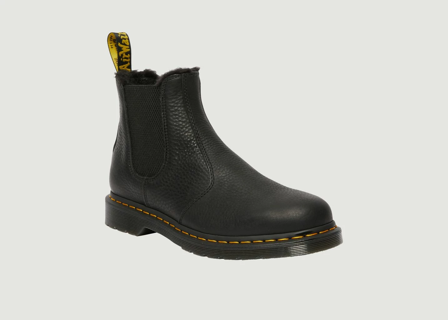 Dr Martens 2976 Leather And Faux Fur Chelsea Boots 3 Dr Martens 2976 Leather And Faux Fur Chelsea Boots