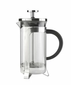 Bredemeijer Leopold Vienna Coffee Maker French Press Design Borosilicate Glass Polished Steel Holder 350ml