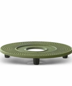 Bredemeijer Coaster Or Trivet Xilin Design Cast Iron In Green