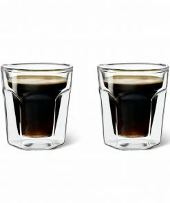 Bredemeijer Double Walled Glass Latte Cup 100ml Set Of 2