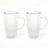 Bredemeijer Set of 2 400ml Large Double Walled Glass for Coffee or Tea