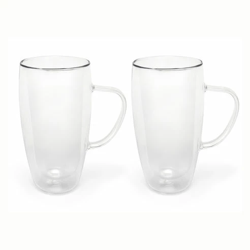 Bredemeijer Set of 2 400ml Large Double Walled Glass for Coffee or Tea 3 Bredemeijer Set of 2 400ml Large Double Walled Glass for Coffee or Tea