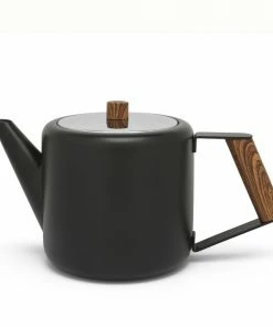 Bredemeijer Teapot Double Wall Boston Design In Matt Black 1.2 L