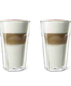 Bredemeijer Double Walled Glass Latte Cup 280ml Set Of 2