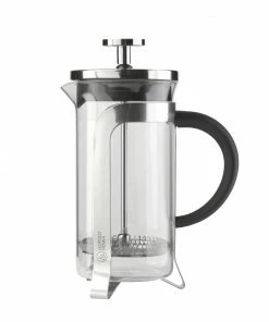 Bredemeijer Leopold Vienna Coffee Maker French Press Design Borosilicate Glass Polished Steel Holder 350ml