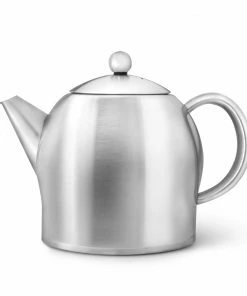 Bredemeijer Teapot Double Wall Minuet Santhee 1 4 L In Silver