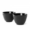 Bredemeijer Set of 2 Black Cast Iron Jang Tea Cups 1 Bredemeijer Set of 2 Black Cast Iron Jang Tea Cups