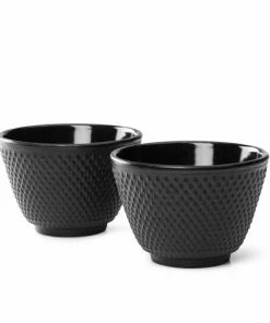 Bredemeijer Set of 2 Black Cast Iron Jang Tea Cups