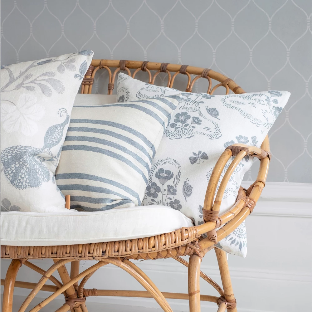 Littlephant 60 x 40cm Ebony Dusty Blue Fields Cushion Cover 5 Littlephant 60 x 40cm Ebony Dusty Blue Fields Cushion Cover