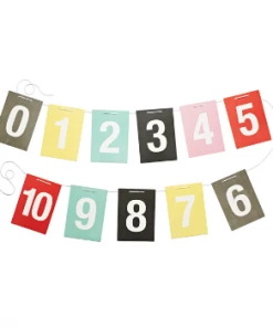 Littlephant A5 Number Cards On A String