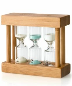 Bredemeijer Tea Timer 3 Set In Natural Bamboo