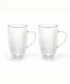 Bredemeijer Glass Double Walled For Coffee Or Tea Small 295 ml In A Set Of 2