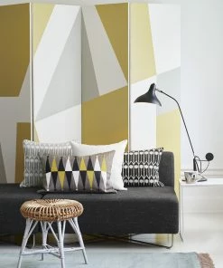 Littlephant Cotton cushion cover 50x50cm - Circus White/Grey