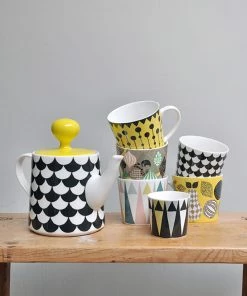 Littlephant Black Waves Porcelain Teapot