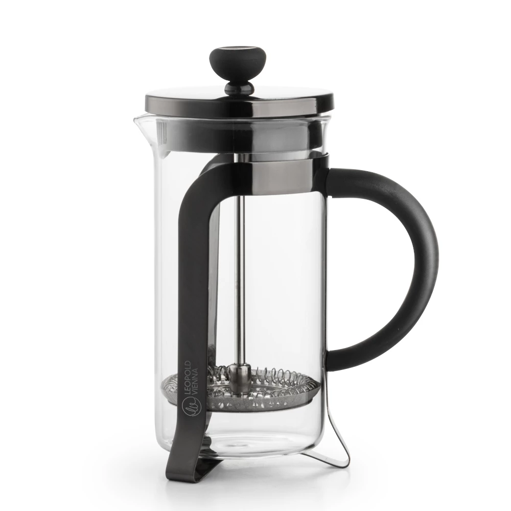 Bredemeijer Leopold Vienna Coffee Maker Borosilicate Glass With Gloss Black Holder 350ml 4 Bredemeijer Leopold Vienna Coffee Maker Borosilicate Glass With Gloss Black Holder 350ml