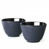 Bredemeijer Xilin Cups In Cast Iron Set Of 2 Blue