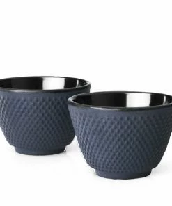 Bredemeijer Xilin Cups In Cast Iron Set Of 2 Blue