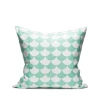 Littlephant Cotton cushion cover 50x50cm - Big waves white/aqua 2 Littlephant Cotton cushion cover 50x50cm - Big waves white/aqua