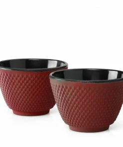 Bredemeijer Xilin Cups In Cast Iron Set Of 2 Red