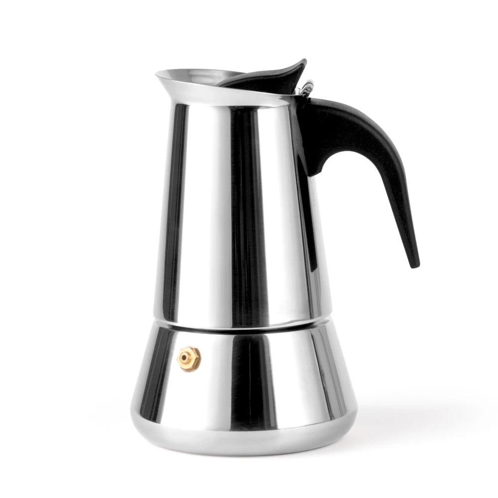 Bredemeijer Leopold Vienna Espresso Maker Trevi For 4 Cups In Stainless Steel 4 Bredemeijer Leopold Vienna Espresso Maker Trevi For 4 Cups In Stainless Steel