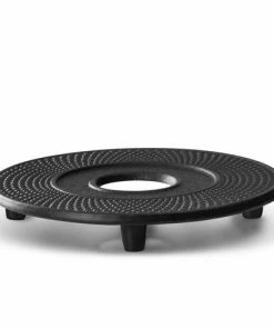 Bredemeijer Coaster Or Trivet Cast Iron Jang Design in Black