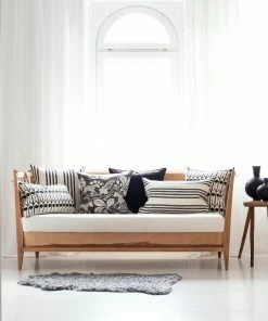 Littlephant 60 x 40cm Ebony Black Fields Cushion Cover