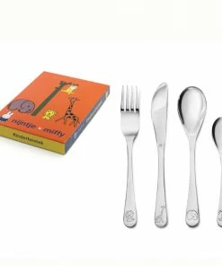 Bredemeijer Zilverstad Childrens Cutlery Set Miffy Zoo Animals 4 Pcs In Stainless Steel 8 Bredemeijer Zilverstad Childrens Cutlery Set Miffy Zoo Animals 4 Pcs In Stainless Steel