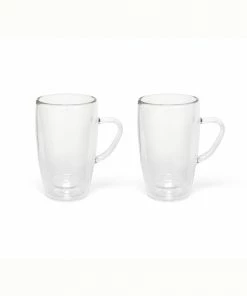 Bredemeijer Glass Double Walled For Espresso 100 Ml In A Set Of 2