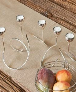 Bredemeijer Zilverstad Tealight Holder Riccio Design In Laquered Silver Plate Finish 3 Arms