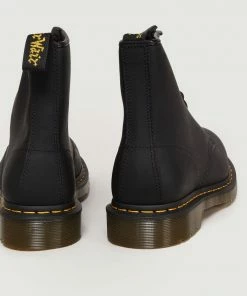 Dr Martens Black 1460 Greasy Boots