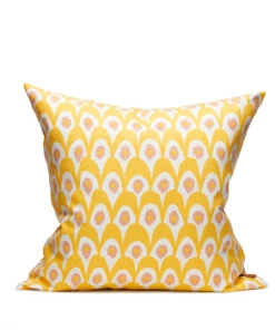 Littlephant Cotton cushion cover 50x50cm - Circus Yellow