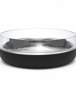 Bredemeijer Zilverstad Bowl Solido In Black Concrete With Glass Upper Dia 22 x 7 cm