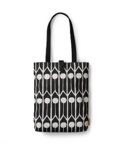 Littlephant Black and White Feathers Shopper Bag