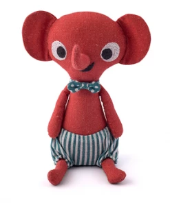 Littlephant Red Linen Littlephant Doll