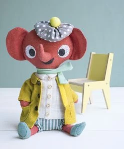 Littlephant Red Linen Littlephant Doll