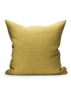 Littlephant 50 x 50cm Mustard Yellow Grand Linen Cushion Cover