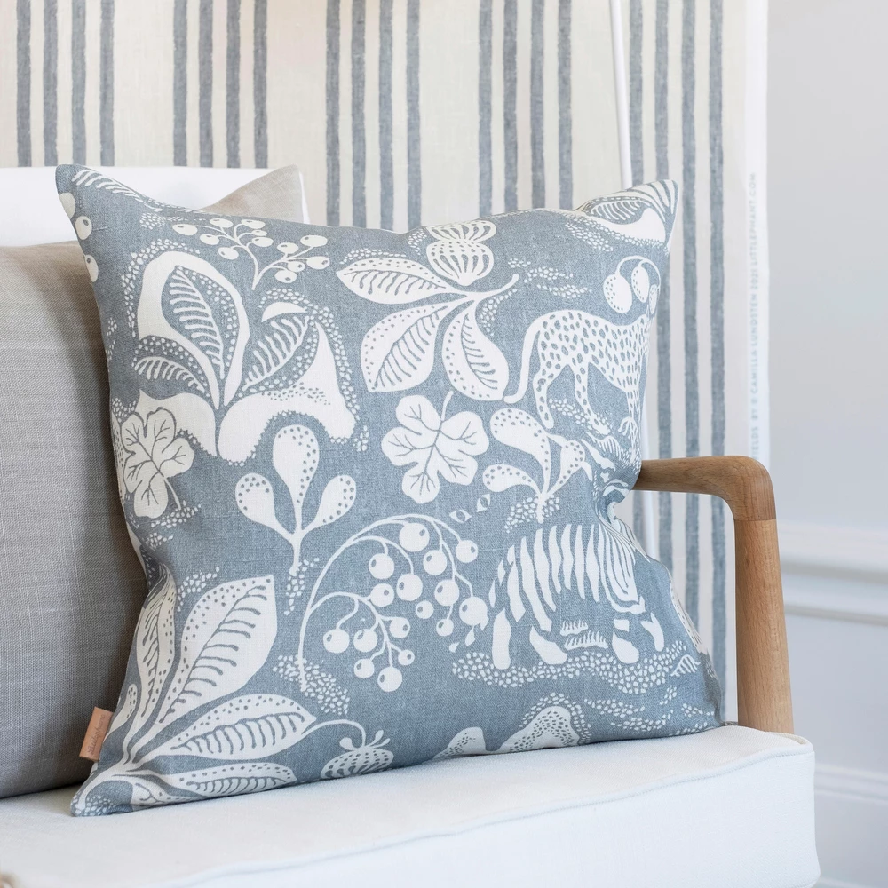 Littlephant 50 x 50cm Dusty Blue Wild At Heart Cushion Cover 6 Littlephant 50 x 50cm Dusty Blue Wild At Heart Cushion Cover